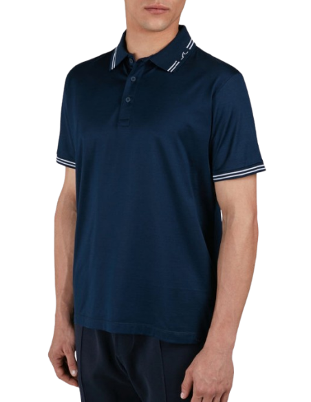 DOUBLE MERCERISED COTTON JERSEY POLO SHIRT