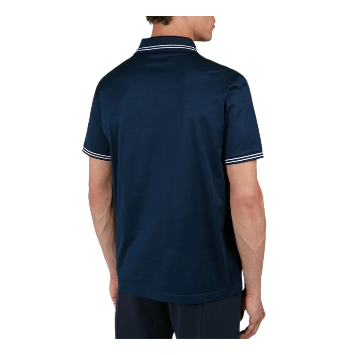 DOUBLE MERCERISED COTTON JERSEY POLO SHIRT
