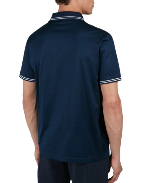 DOUBLE MERCERISED COTTON JERSEY POLO SHIRT