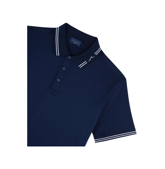 DOUBLE MERCERISED COTTON JERSEY POLO SHIRT