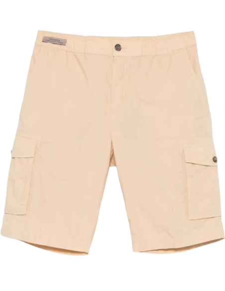 ULTRA-LIGTH POPLIN GARMENT DYED SHORTS WHITH CARGO POCKETS
