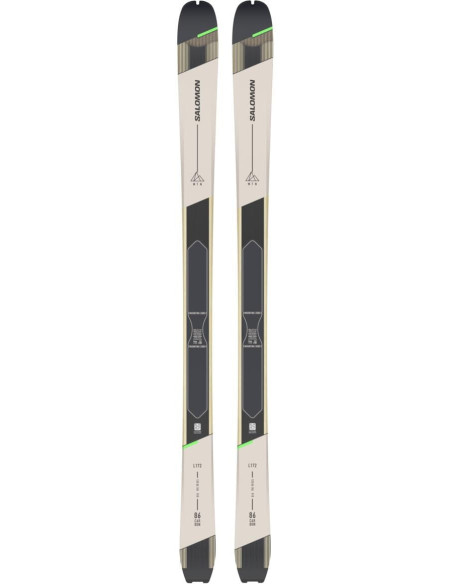 SKI SET T MTN 86 CARBON + SKINS RAIN 172