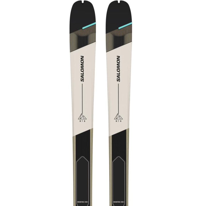 SKI SET T MTN 86 W CARBON + SKINS RA 156