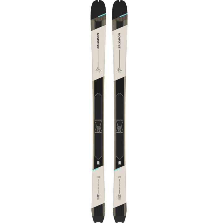 SKI SET T MTN 86 W CARBON + SKINS RA 156