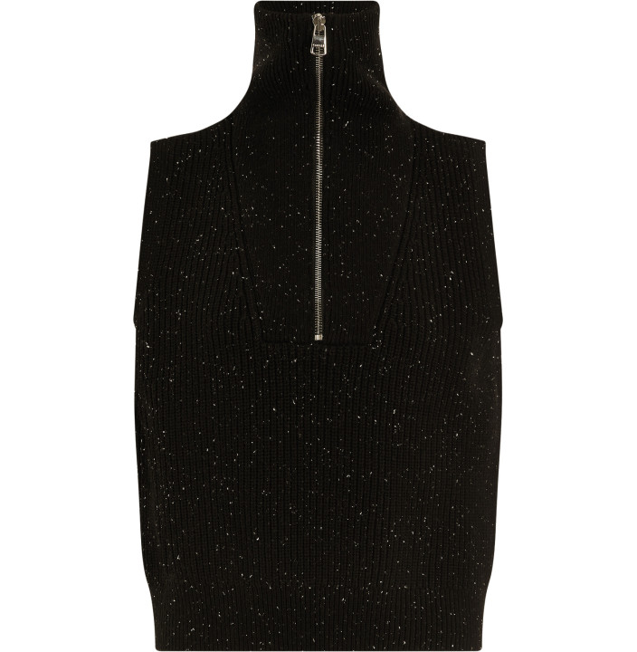 HALLY HALF ZIP RIB VEST