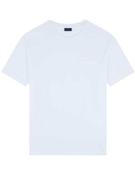 EMBROIDERED SHARK COTTON JERSEY T-SHIRT