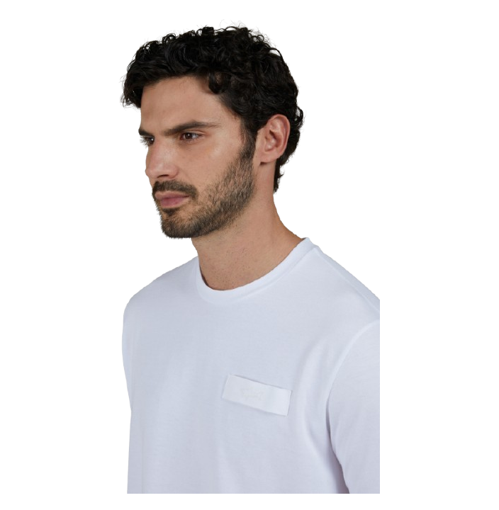 EMBROIDERED SHARK COTTON JERSEY T-SHIRT