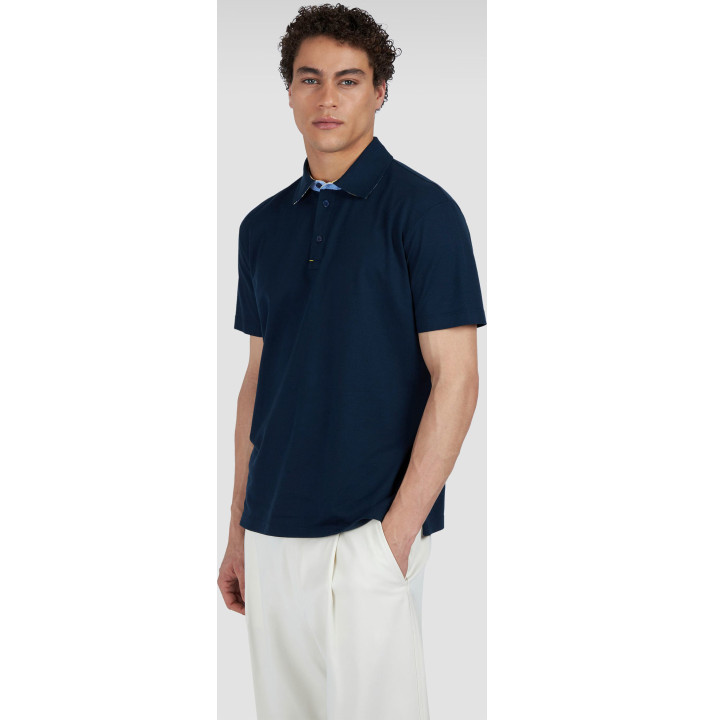 RIVIERA LINEN DETAILS XSOFT COTTON PIQUÉ POLO SHIRT