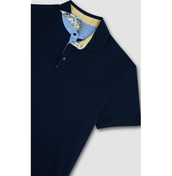 RIVIERA LINEN DETAILS XSOFT COTTON PIQUÉ POLO SHIRT