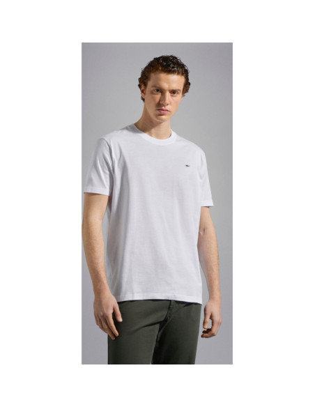 SHARK BADGE COTTON JERSEY T-SHIRT