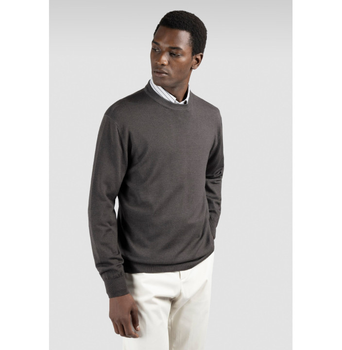 PULL RAS DU COU EN LAINE