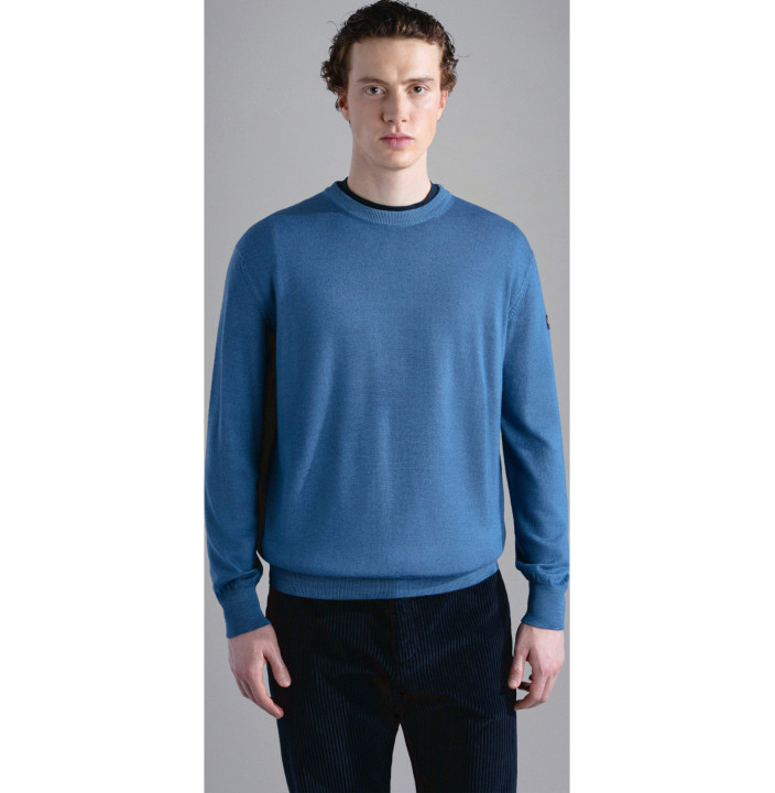 PULL RAS DU COU EN LAINE