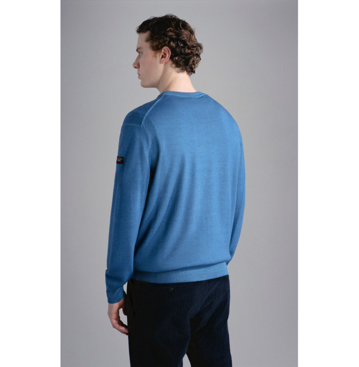 PULL RAS DU COU EN LAINE
