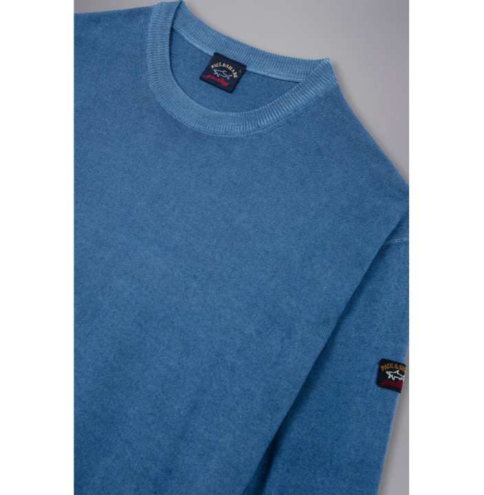 PULL RAS DU COU EN LAINE