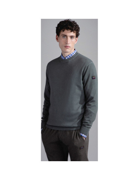 PULL RAS DU COU EN LAINE