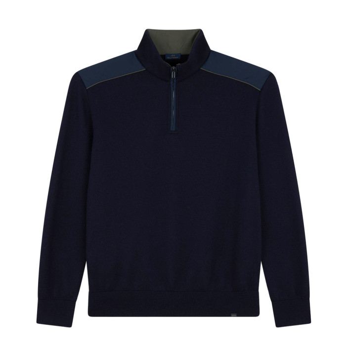 MAGLIA HALF ZIP IN LANA SOFT COOL TOUCH CON TYPHOON PLATINUM
