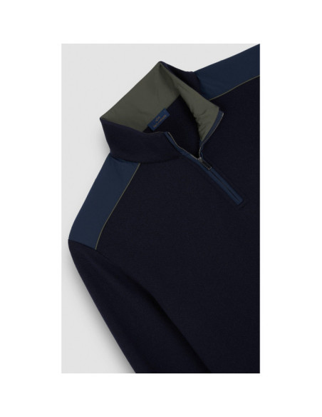 MAGLIA HALF ZIP IN LANA SOFT COOL TOUCH CON TYPHOON PLATINUM