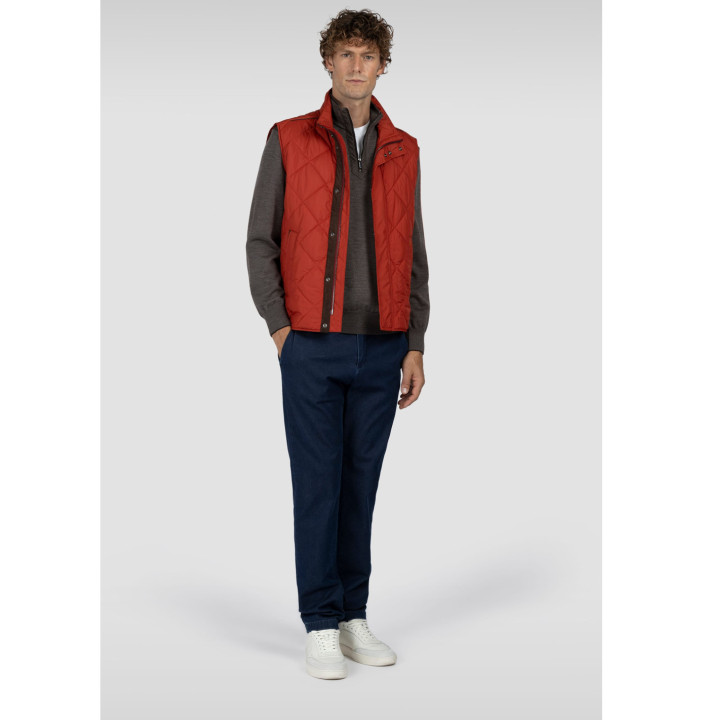 MAGLIA HALF ZIP IN MERINO EXTRAFINE CON SHARK TAG