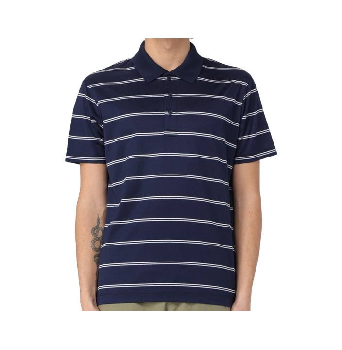 SHARK TAG DOUBLE MERCERISED JERSEY COTTON POLO SHIRT