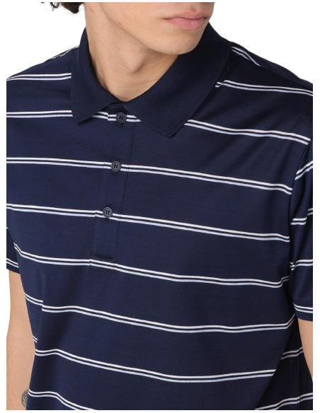 SHARK TAG DOUBLE MERCERISED JERSEY COTTON POLO SHIRT