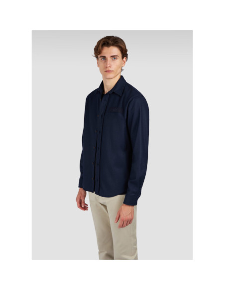 OVERSHIRT IN LANA CON NASTRO RICAMATO