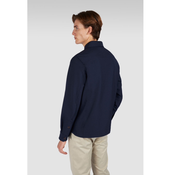 OVERSHIRT IN LANA CON NASTRO RICAMATO