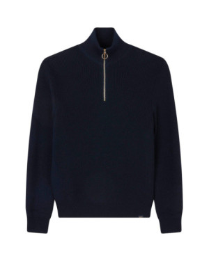 MAGLIA HALF ZIP IN TECH WOOL CON SHARK TAG