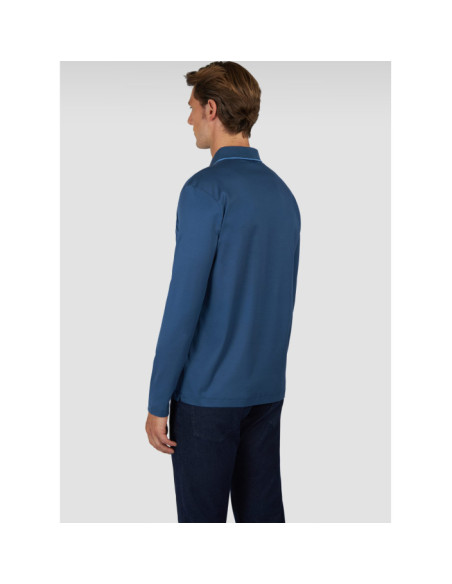 POLO IN COTONE AQUA TOUCH CON PINNA RICAMATA