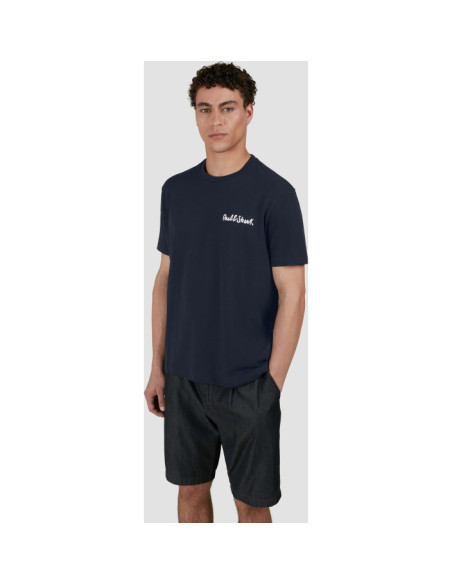 PRINTED PAUL&SHARK COTTON JERSEY T-SHIRT