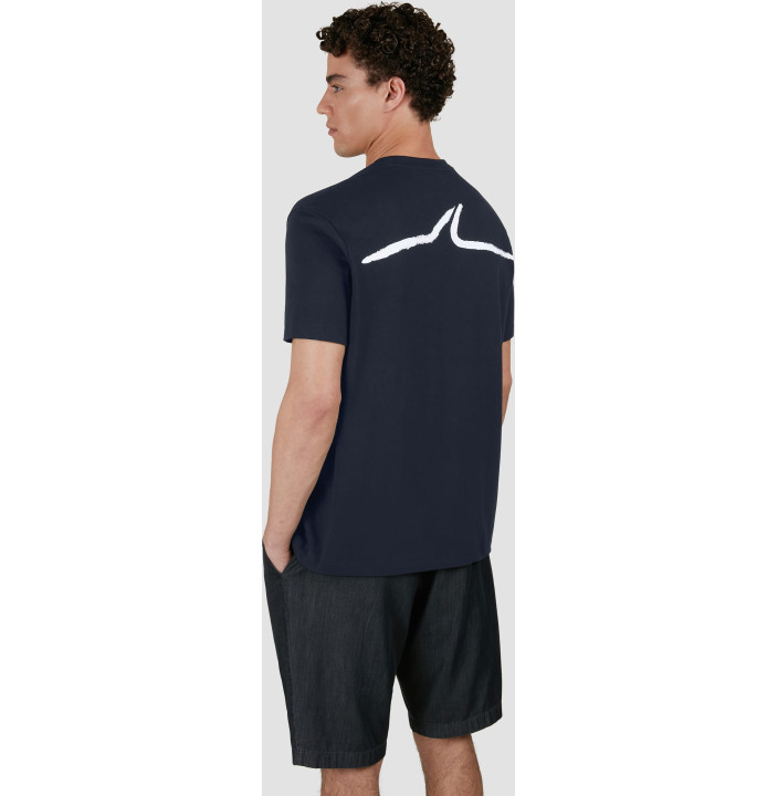 PRINTED PAUL&SHARK COTTON JERSEY T-SHIRT