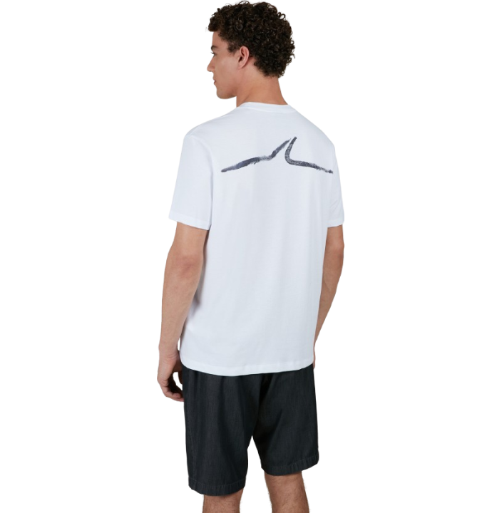 PRINTED PAUL&SHARK COTTON JERSEY T-SHIRT