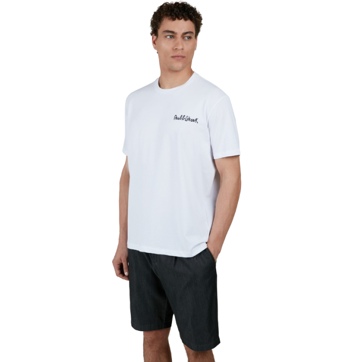 PRINTED PAUL&SHARK COTTON JERSEY T-SHIRT