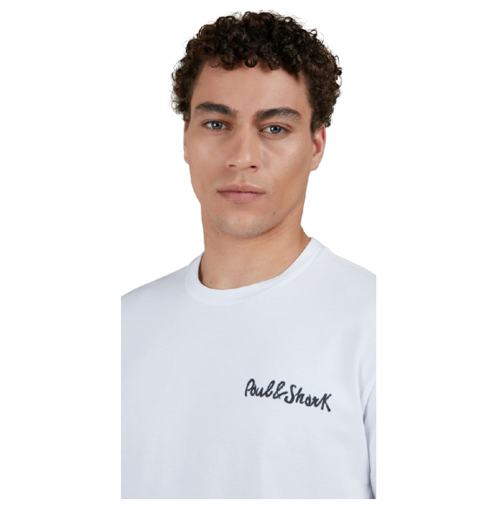 PRINTED PAUL&SHARK COTTON JERSEY T-SHIRT