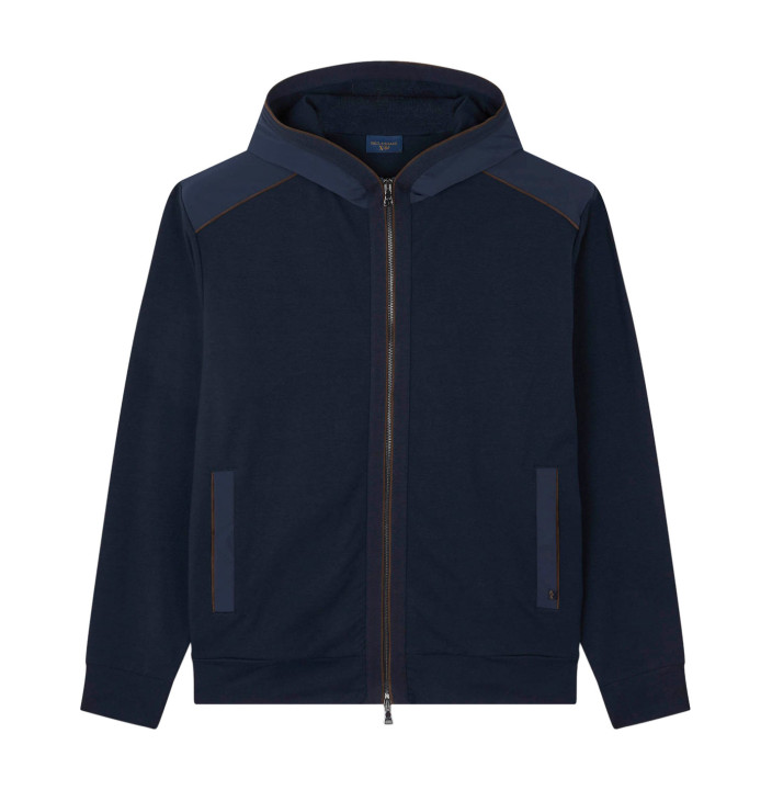 FULL ZIP IN COTONE XSOFT FLEECE CON SHARK TAG