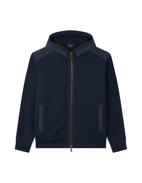 FULL ZIP IN COTONE XSOFT FLEECE CON SHARK TAG