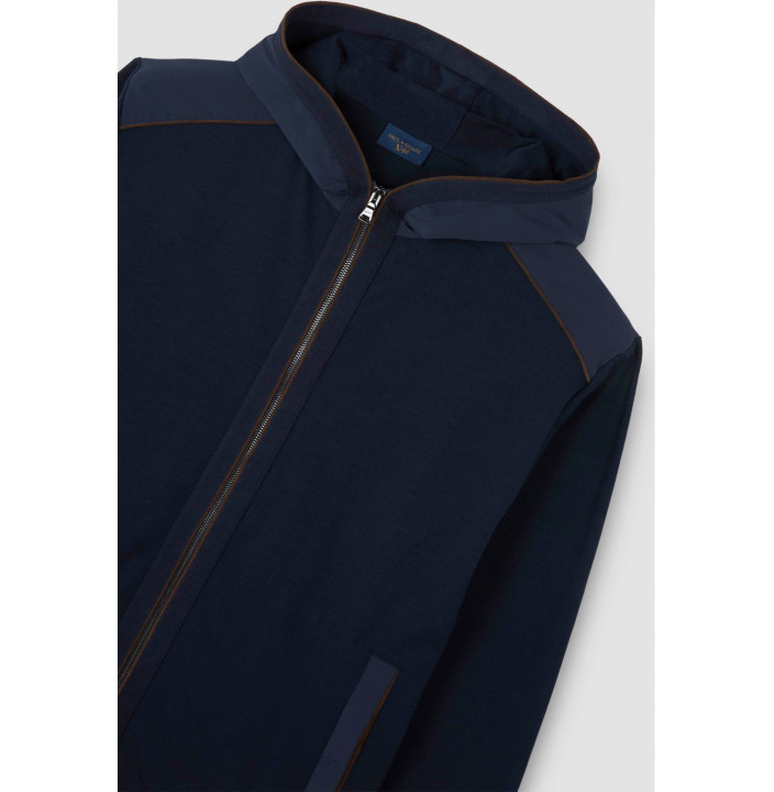 FULL ZIP IN COTONE XSOFT FLEECE CON SHARK TAG