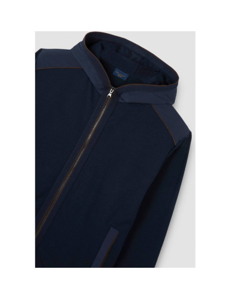 FULL ZIP IN COTONE XSOFT FLEECE CON SHARK TAG