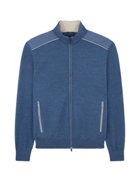 MAGLIA FULL ZIP IN LANA SOFT COOL TOUCH CON TYPHOON PLATINUM