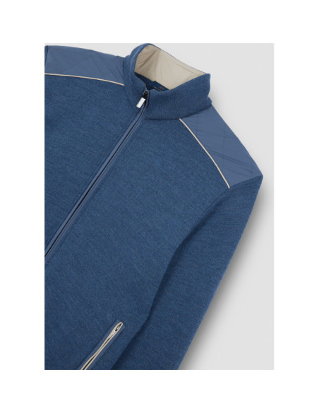 MAGLIA FULL ZIP IN LANA SOFT COOL TOUCH CON TYPHOON PLATINUM