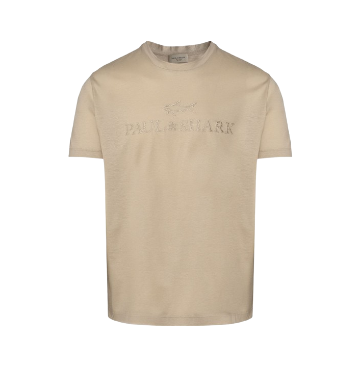 EMBROIDERED LOGO RIVIERA XSOFT COTTON JERSEY T-SHIRT