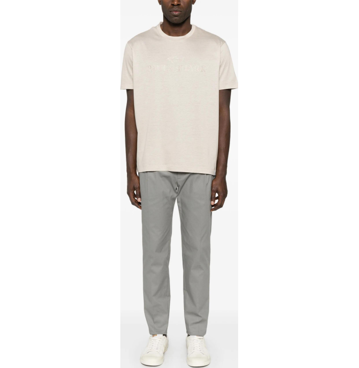 EMBROIDERED LOGO RIVIERA XSOFT COTTON JERSEY T-SHIRT