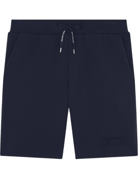 EMBROIDERED SHARK ACTIVE FLEECE COTTON BERMUDA