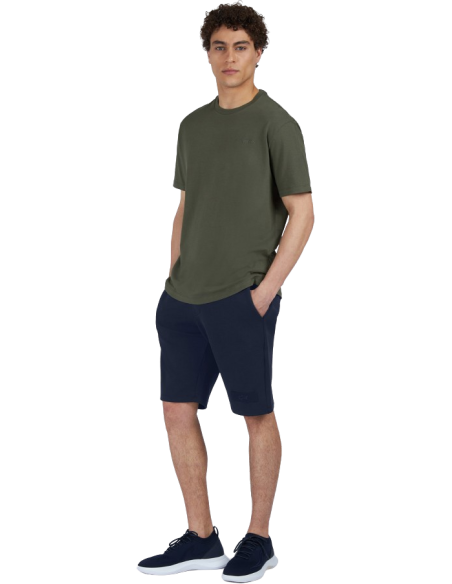 EMBROIDERED SHARK ACTIVE FLEECE COTTON BERMUDA