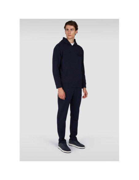 HOODIE IN COTONE XSOFT FLEECE CON RICAMO