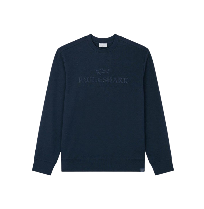 RIVIERA EMBROIDERED LOGO XSOFT FLEECE COTTON SWEATSHIRT