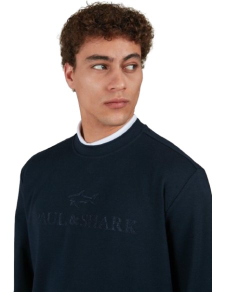 RIVIERA EMBROIDERED LOGO XSOFT FLEECE COTTON SWEATSHIRT
