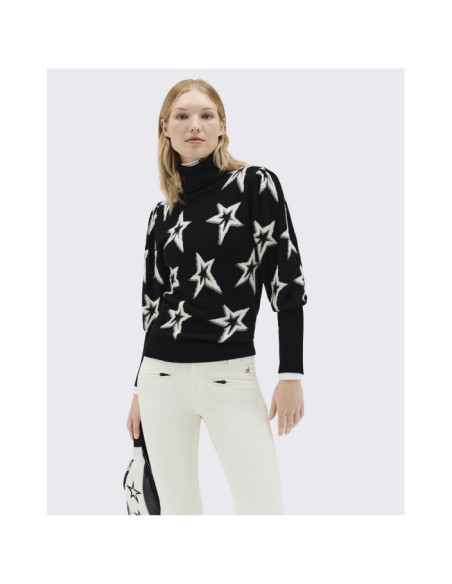 STAR DUST BALLOON SLEEVE SWEATER