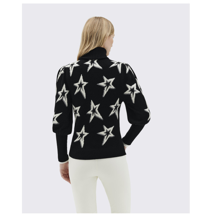STAR DUST BALLOON SLEEVE SWEATER