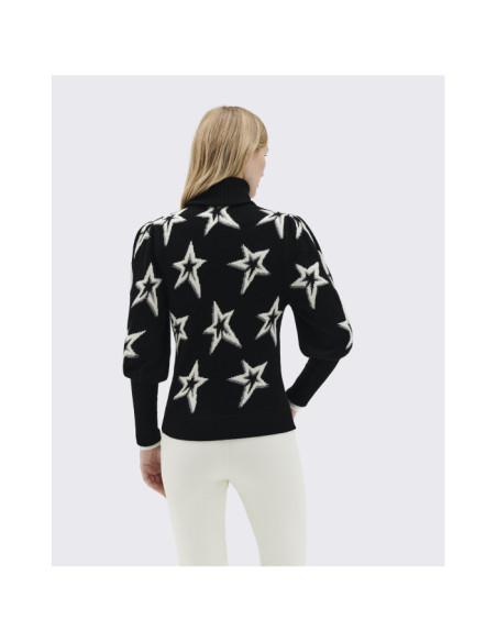 STAR DUST BALLOON SLEEVE SWEATER