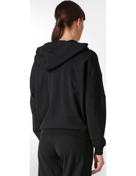 FELPA ZIP E CAPPUCCIO